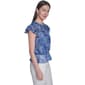 Womens Tommy Hilfiger Ruffle Cap Sleeve Floral Peplum Blouse - image 3