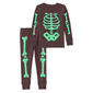 Toddler Girl Carter’s® 2pc. Glow-in-the-Dark Skeleton Pajama Set - image 2