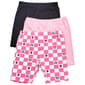 Girls (4-6x) BTween(R) 3pk. Fruit Check/Solid Bike Shorts - image 1