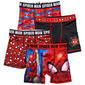 Boys (4-7) Handcraft Spider-Man 4pk. Athletic Boxer Briefs - image 1