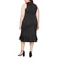Plus Size SLNY Sleeveless Mock Neck Ruffled Wrap Dress - image 2
