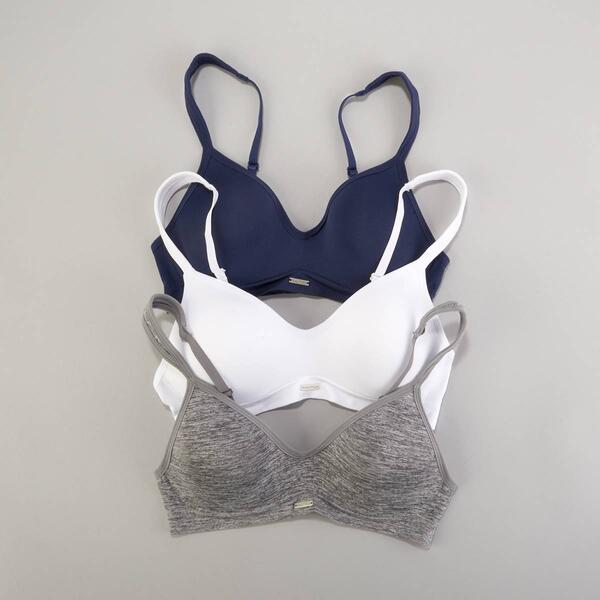 Womens Nautica 3pk. Padded Strap Wire-Free Bras NT5104-3PKD - image 