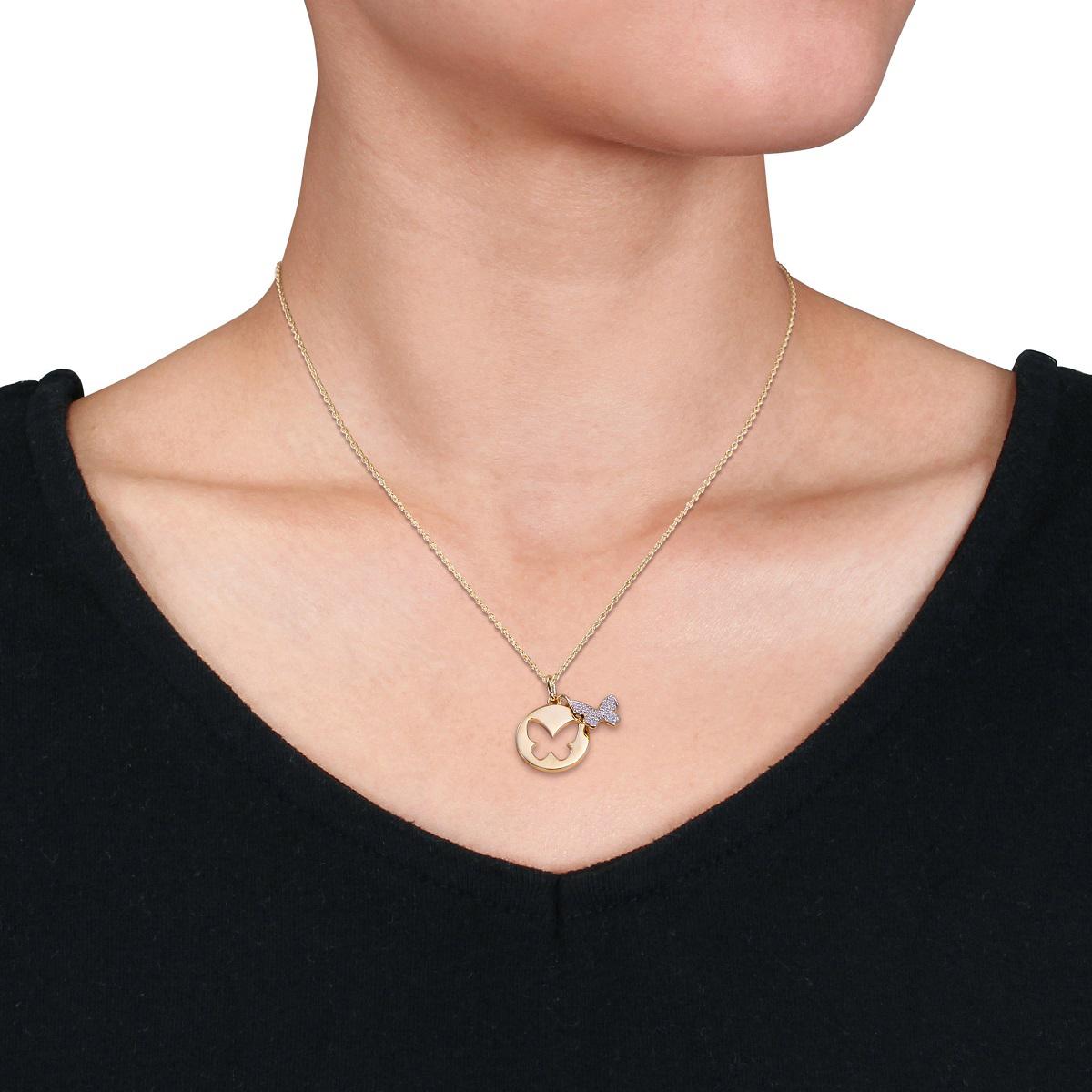 Diamond Classics™ Double Butterfly Necklace