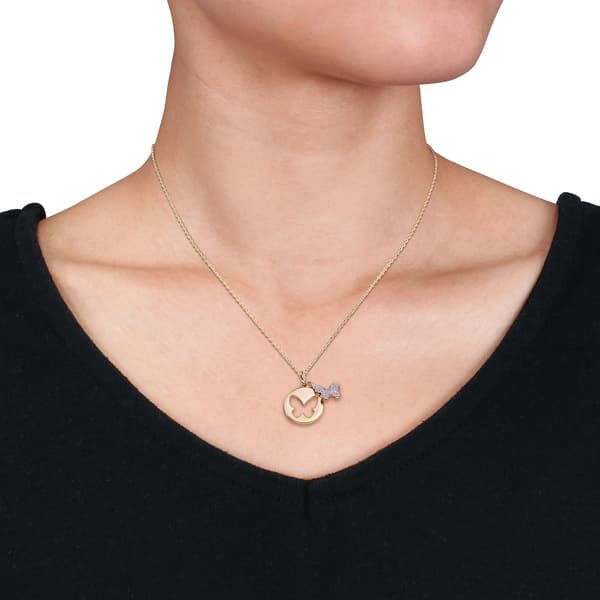 Diamond Classics&#8482; Double Butterfly Necklace