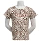 Juniors C-Life Glitter Fender Leopard Boyfriend Tee - image 1