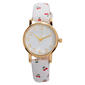 Easy to Read Dial Watch w/ Cherry Print Strap - ALB123H - image 1