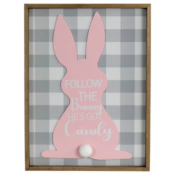 Northlight Seasonal Follow the Bunny Easter Wall Sign - image 