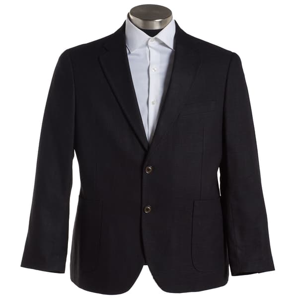 Mens Nautica Structure Weave Sport Coat - Black