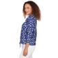 Petite Hearts of Palm Smooth Sailing 3/4 Sleeve Dots Blouse - image 4