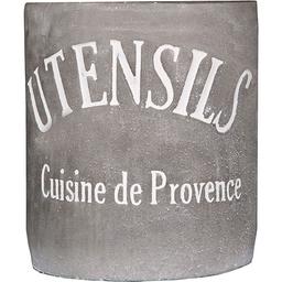 Home Essentials Cement 6in. Round Utensil Crock
