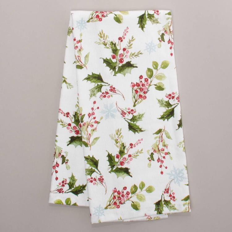 Kay Dee Winterberry Holly Toss Dual Purpose Kitchen Towel