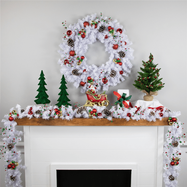 Northlight 100ft. White Canadian Pine Christmas Garland