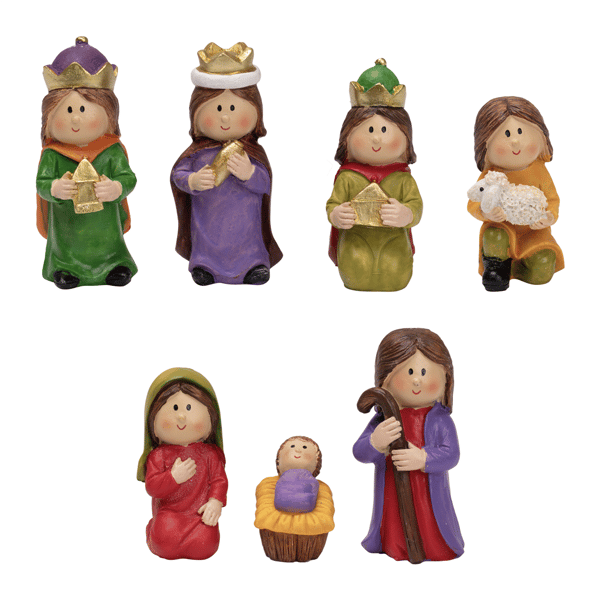 Northlight 7pc. Mini Children''s Nativity Christmas Set