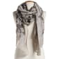Womens Jessica McClintock Brocade Sheer Shawl with Solid Border - image 1