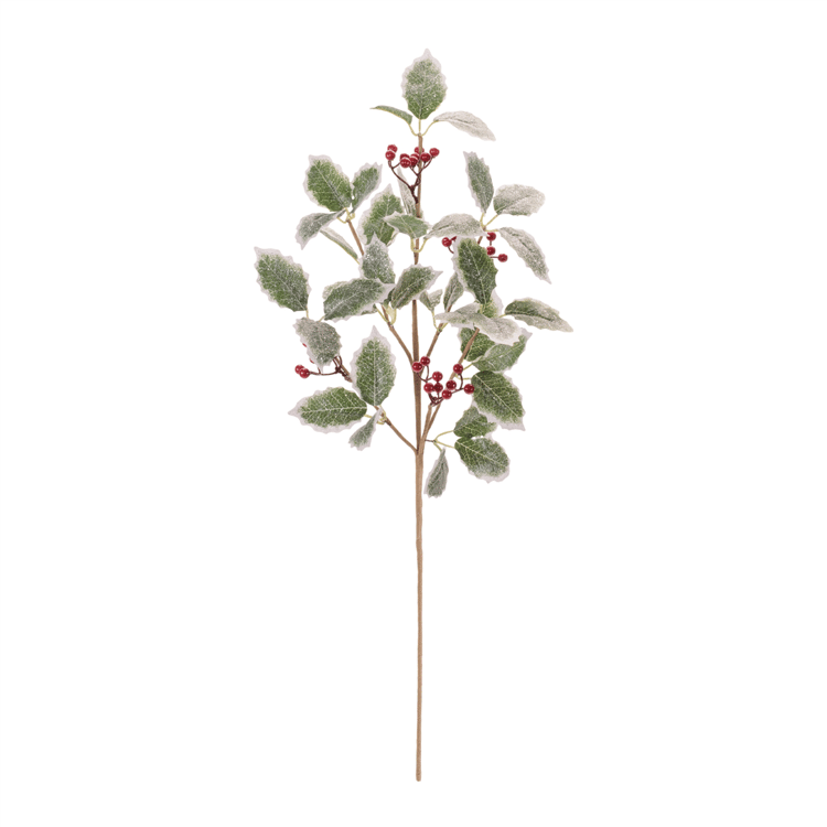 Melrose Holly Leaf & Berry Spray - Set of 2