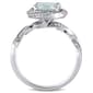 Gemstones Classics&#8482; 10kt. White Gold Aquamarine Swirl Ring - image 3