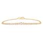 Nova Star&#40;R&#41; Gold Plated Graduated Bezel Diamond Tennis Bracelet - image 1