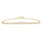 Nova Star(R) Gold Plated Graduated Bezel Diamond Tennis Bracelet - image 1