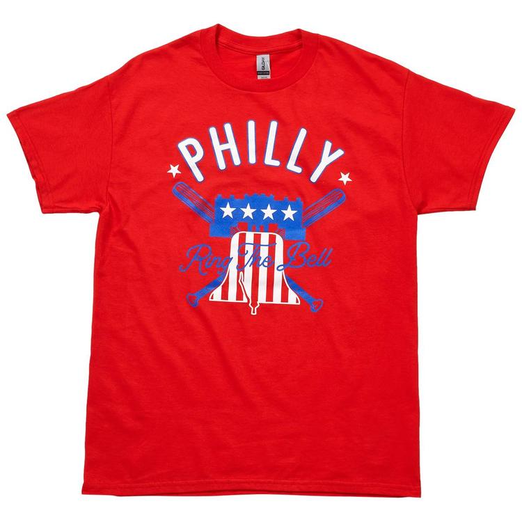 Mens Philly Tailgate Flag Bell Tee