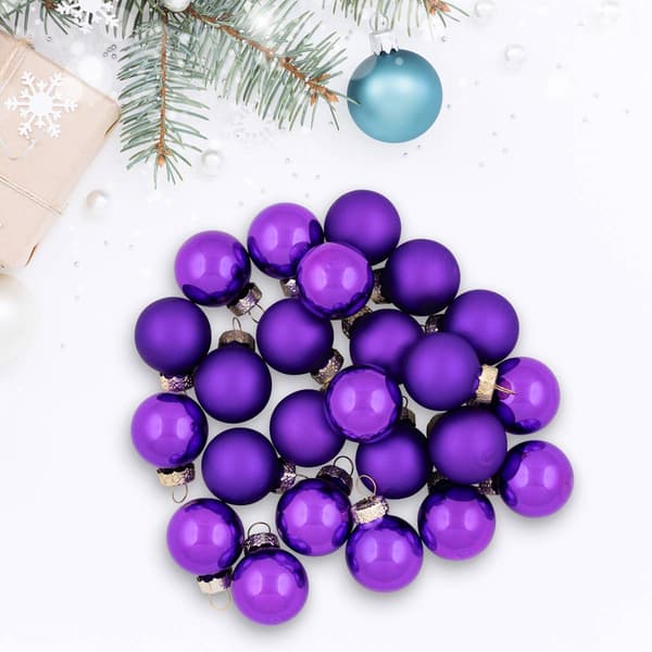 Northlight Seasonal 24ct. Glass Christmas Ball Ornaments - image 