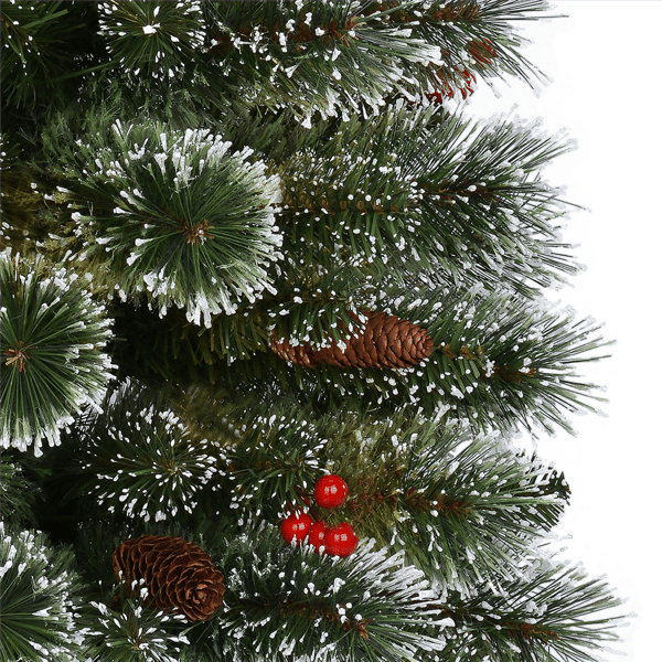 Puleo International 4.5ft. Pre-Lit Potted Pine Christmas Tree