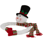 Northlight 45in. Plush Snowman Hugging Christmas Tree Topper - image 4