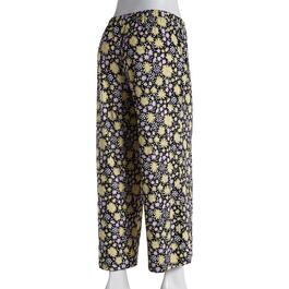 Womens MUK LUKS&#174; Sunflowers Wide Leg Cloud Knit Crop Pajama Pants