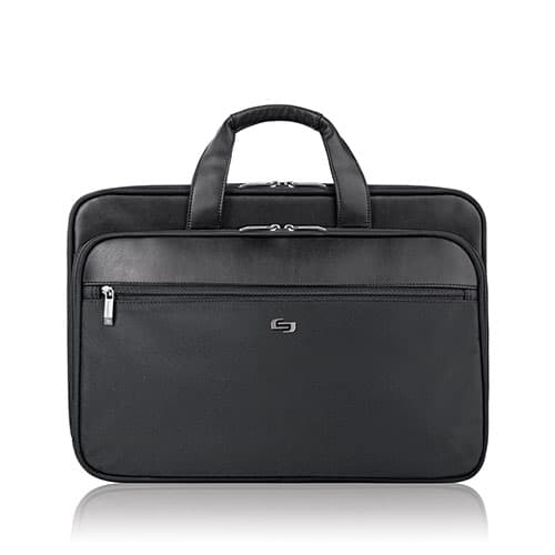 Solo Classic Smart Strap&#174; Briefcase - Black