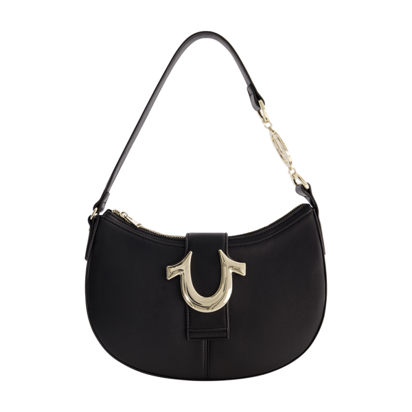 True Religion Horseshoe Strap Crescent Hobo Bag - image 