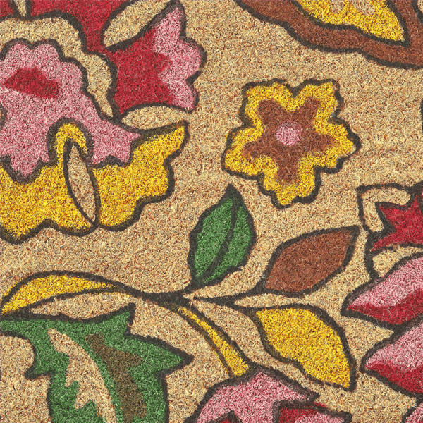 VCNY Home Spring Bliss Floral Outdoor Coir Doormat