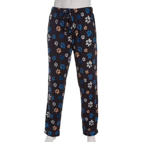 Mens Big & Tall Preswick & Moore Pawprints Pajama Pants