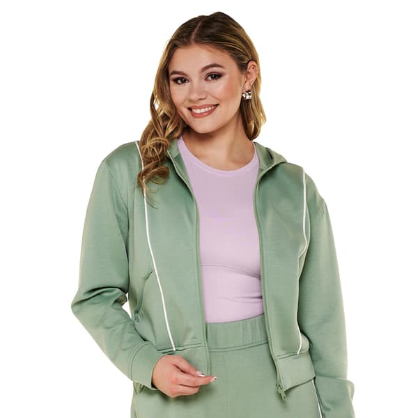 Womens Spyder Full Zip Hoodie with Piping - image 