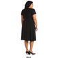 Plus Size R&M Richards Side Drape A-Line Dress - image 2