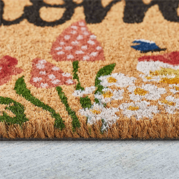 VCNY Home Home Floral Outdoor Coir Doormat