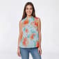 Womens Cocomo Sleeveless Floral Clip Dot Bubble Hem Blouse - image 1