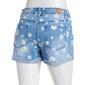 Juniors Poly Spandex High-Rise Daisy Denim Shorts - image 2