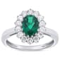 Nova Star(R) Oval Lab Grown Emerald with Lab Grown Diamond Ring - image 1