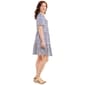 Plus Size Harper 241 Short Sleeve Tier Stripe Fit & Flare Dress - image 4
