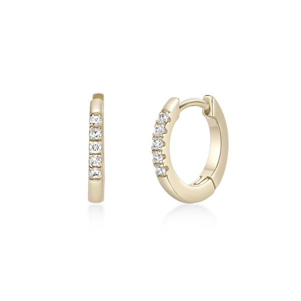 Brilliant Grown 1/10ctw. Lab-Grown Diamond Hoop Earrings