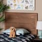 Baxton Studio Seren Walnut Brown Wood Twin Size Headboard - image 3