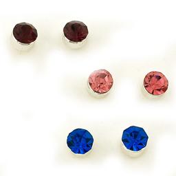 Freedom Nickel Free Crystal Trio Earring Set