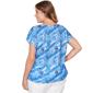Plus Size Hearts of Palm Smooth Sailing Seashell Side Tie Blouse - image 2