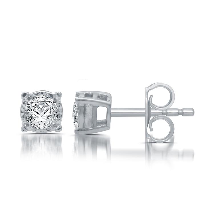 Diamond Classics™ 10kt. White Gold 1/4ctw. Stud Earrings