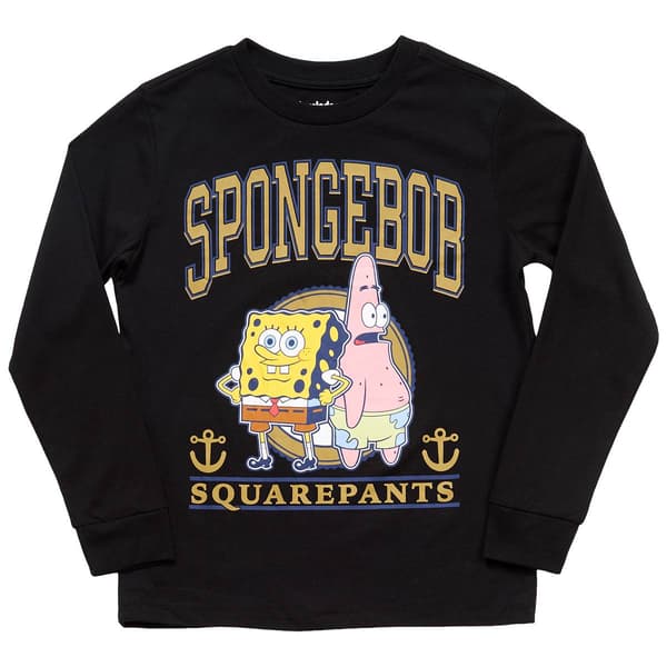 Boys (4-7) SpongeBob SquarePants Long Sleeve Tee - Black - image 