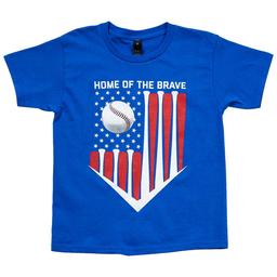 Boys (8-20) Home of the Brave Home Plate Flag Graphic Tee