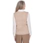 Womens Alfred Dunner Emerald Isle 2Fer Pointelle Vest  Blouse - image 2