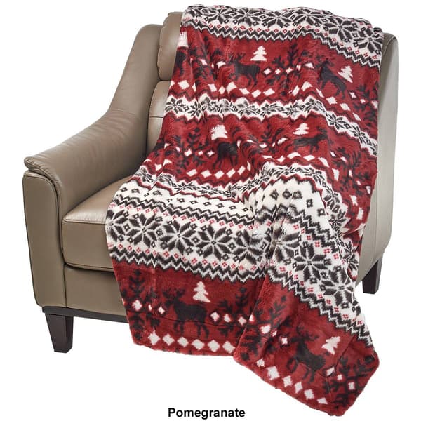 London Fog Faux Fur Throw