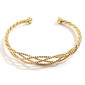 Adrienne Vittadini Rose Gold Braided Front Cuff Bracelet - image 2