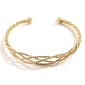 Adrienne Vittadini Rose Gold Braided Front Cuff Bracelet - image 2