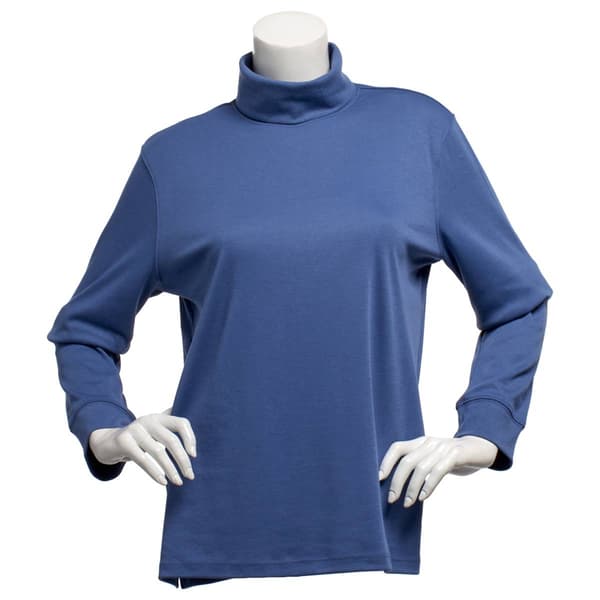 Womens Hasting & Smith Long Sleeve Solid Turtleneck Tee - image 